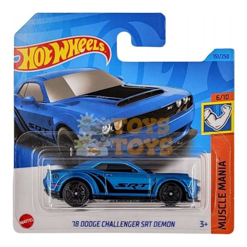 Hot Wheels Mașinuță metalică 18 Dodge Challenger SRT Demon