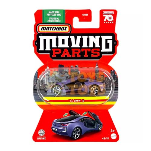 MATCHBOX Mașinuță metalică 16 BMW i8 HLG33 Moving Parts