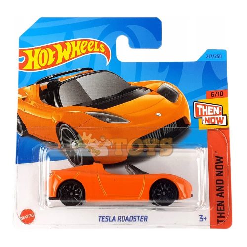 Hot Wheels Mașinuță metalică Tesla Roadster HKJ44 Then and Now