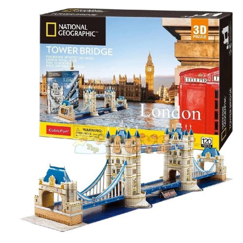 Puzzle 3D Tower Bridge London Cubic Fun 3D DS0978 120 piese