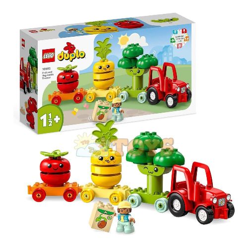 LEGO® Duplo Tractor cu fructe și legume 10982 - 19 piese