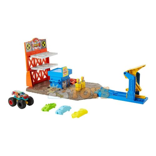 Set de joacă Hot Wheels Monster Trucks Stație de explozivă HFB12