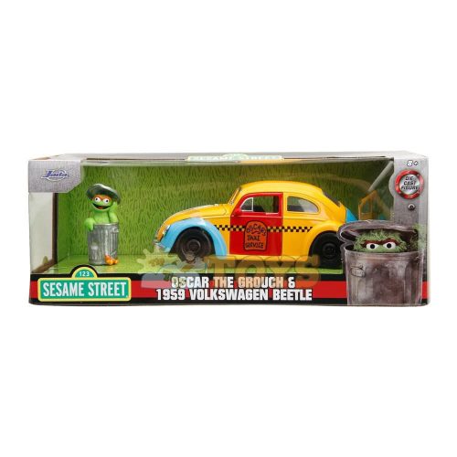 Jada Toys Mașinuță metalică Oscar și Volkswagen Beetle 1959 1:24