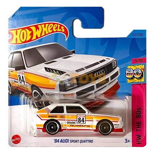 Hot Wheels Mașinuță metalică 84 Audi Sport Quattro HKJ66