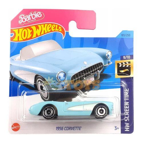 Hot Wheels Mașinuță metalică 1956 Corvette Barbie HKK87 albastru