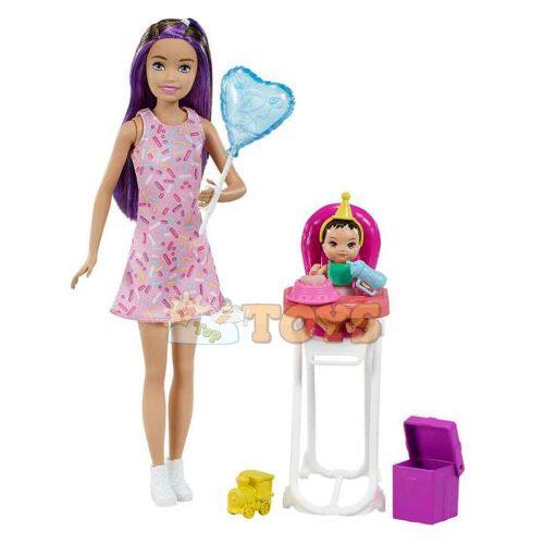 Set de joacă Barbie Skipper Babysitters Petrecere aniversare GRP40