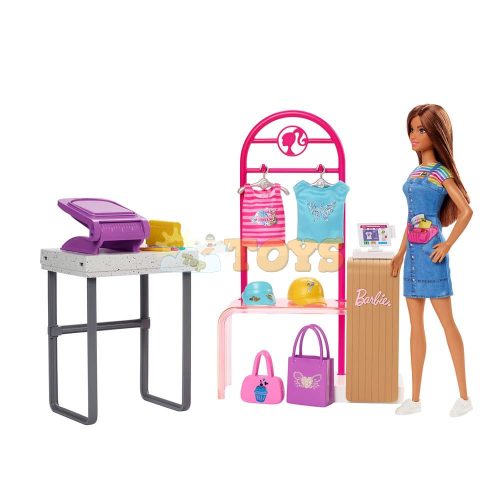 Set de joacă Barbie Stylist Fashion Boutique HKT78 Designer - Mattel