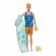 Păpușă Barbie Ken surfer cu accesorii și cățeluș HPT50 - Mattel