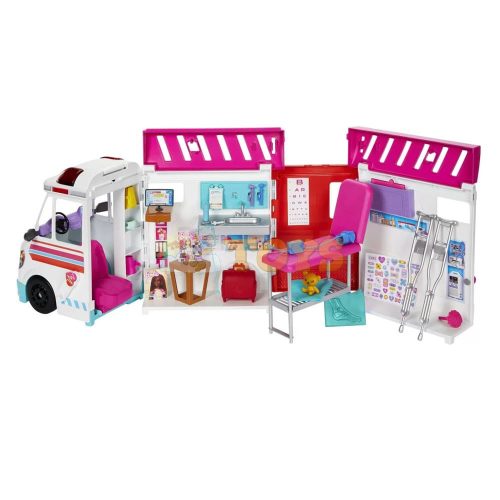 Set de joacă Barbie Clinica mobilă, caravană Care Clinic HKT79