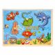 Puzzle din lemn încastru Animale marine A-7014 - 7 piese