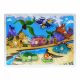 Puzzle din lemn încastru Dinozauri A-7001 - 7 piese