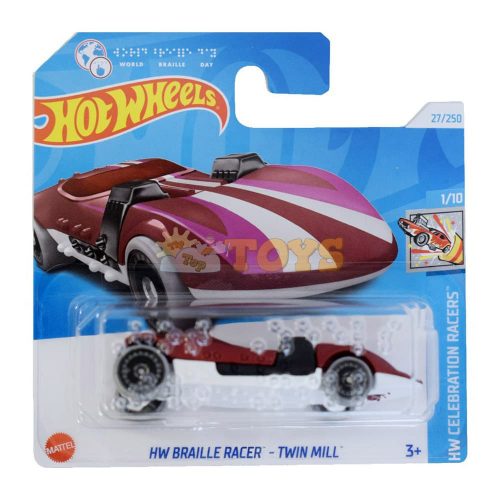 Hot Wheels Mașinuță metalică HW Braille Racer Twin Mill HRY95