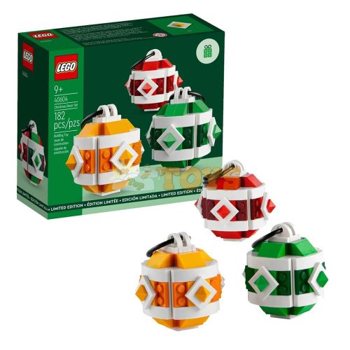 LEGO® Classic Decorațiuni de Crăciun 40604 - 182 piese