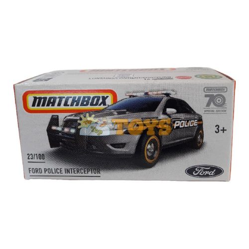 MATCHBOX Mașinuță metalică Ford Police Interceptor HLF07 Mattel