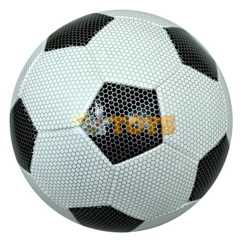 Minge de fotbal pentru joacă Soccer 20cm din PVC alb negru