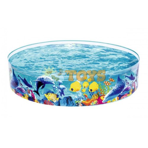 Bestway Piscină pentru copii 55030 perete rigid Ocean 183x38cm