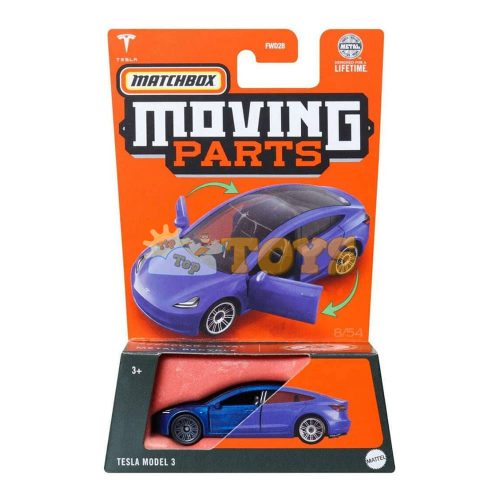 MATCHBOX Mașinuță metalică Tesla Model 3 HVN16 Moving Parts