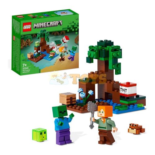 LEGO® Minecraft Aventura în mlaștină 21240 - 65 piese