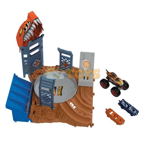 Set de joacă Hot Wheels Monster Trucks Spin-Out Challenge HNB93