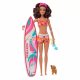 Barbie Păpușă Barbie The Movie surfer cu cățeluș și accesorii HPL69 Mattel