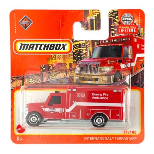 MATCHBOX Mașinuță metalică International Terrastar HVP03 Ambulanță