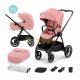 Kinderkraft Cărucior copii NEA Ash Pink 2 în 1- cărucioare 2în1