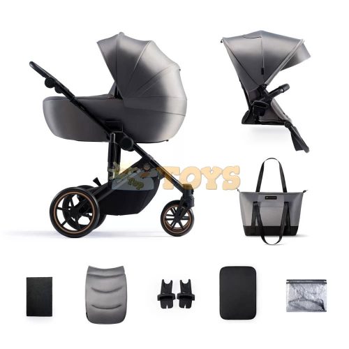 Kinderkraft Cărucior copii PRIME 2  Shadow Grey 2 în 1 - cărucioare 2în1