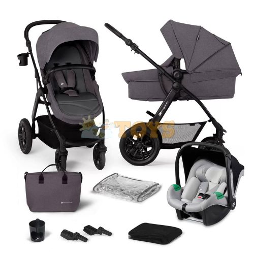 Kinderkraft Cărucior multifuncțional copii XMOOV Dark Grey 3 în 1 - cărucioare 3în1