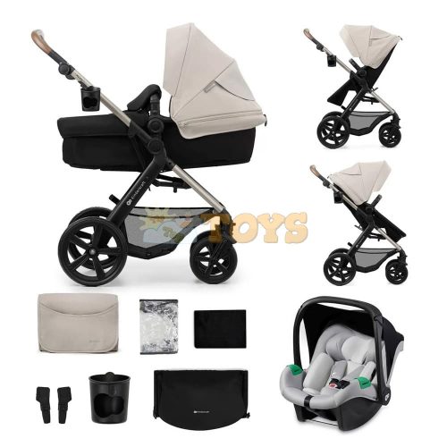 Kinderkraft Cărucior copii MOOV 2 Moonlight Grey 3 în 1 - cărucioare 3în1